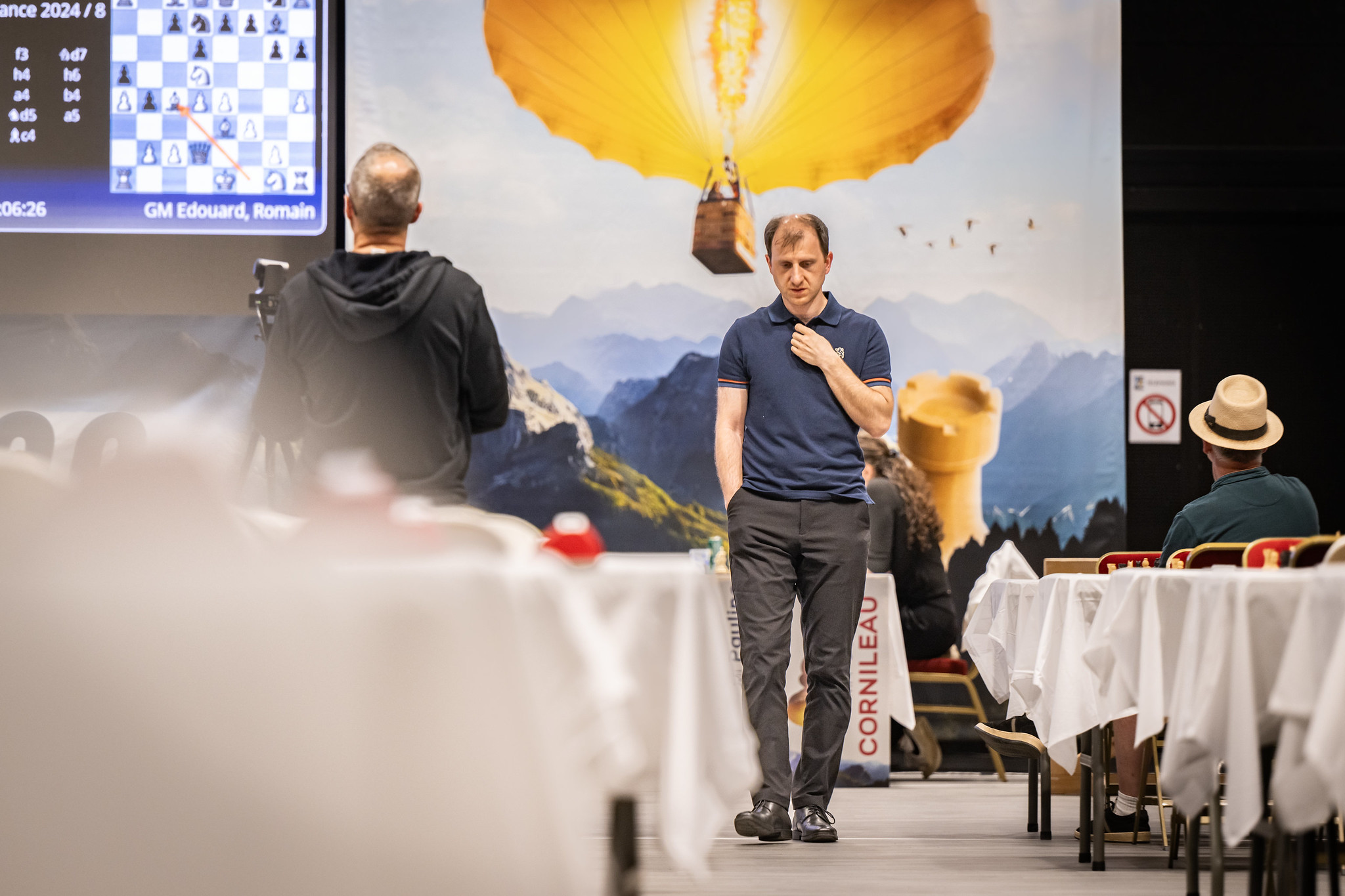 Tigran Gharamyan at a chess tournament — Private chess lessons in Abu Dhabi